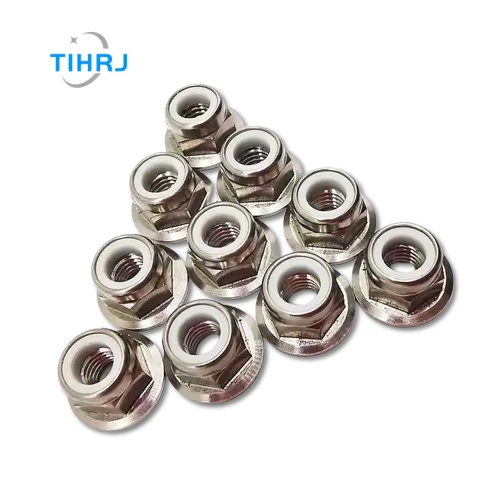 Hex Flanged Titanium Nylon Lock Nut